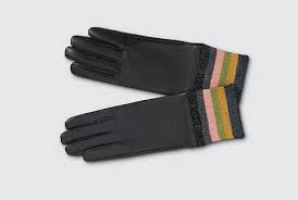 Mabel Sheppard Lurex Stripe Gloves