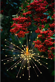 Hanging Copper Starburst Light 40cm -  Battery