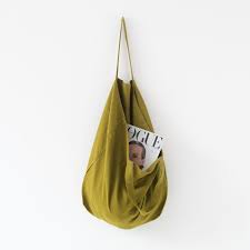 Linen Tales Big Bag - Moss Green