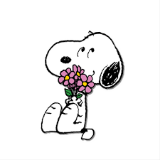 Peanuts Pin - Gives Hugs Flowers
