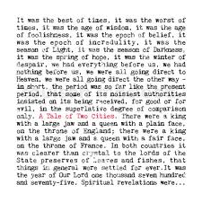 Classic Books Card - A Tale of Two Cities
