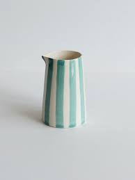 Musango Candy Stripe Creamer Jug - Mint