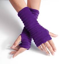 Wristees Fingerless Gloves - Purple