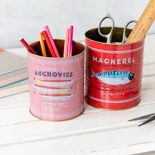 Set of 2 Storage Tins - Fish
