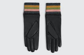 Mabel Sheppard Lurex Stripe Gloves