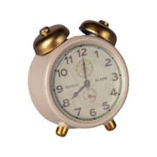 Maileg Mouse Alarm Clock - Powder