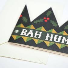 Party Hat Card - Bah Humbug