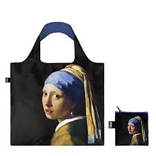 LOQI Recycled Shopping Bag - JOHANNES VERMEER  Girl with a Pearl Earring