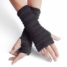 Wristees Fingerless Gloves - Black