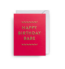Lagom Mini Card - Happy Birthday Babe