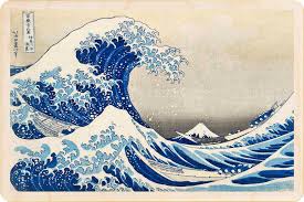 Wooden Postcard - Hokusai Great Wave