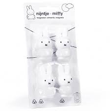 Miffy Set of 4 Magnets Pure White