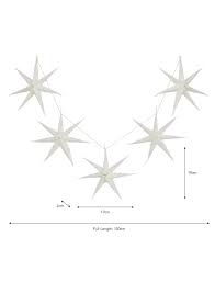 SALE was £26 now £18 Maddox Christmas Star Garland in Warm White