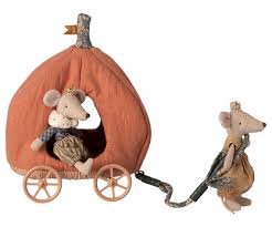 Maileg Mouse Pumpkin Carriage