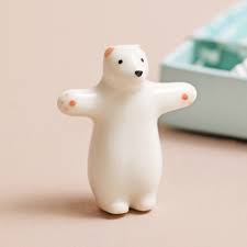 Tiny Matchbox Ceramic Token - Bear