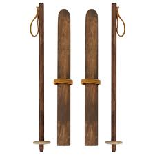 Maileg Ski and Ski Poles - Mum & Dad Mouse