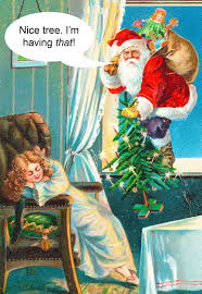 Funny Christmas Card - Reverse Santa