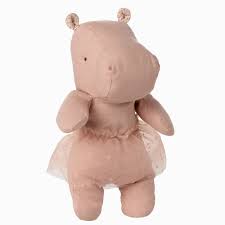 Maileg Safari Friends - Small Rose Hippo w/Tutu