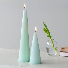 Cone Candle - Large & Small in 4 colourways