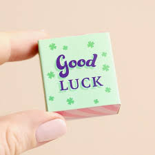 Tiny Matchbox Ceramic Token - Clover