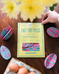 East End Press Easter Eggs Paper Ornaments