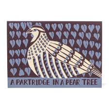 Cambridge Imprint Christmas Card - Partridge in a Pear Tree