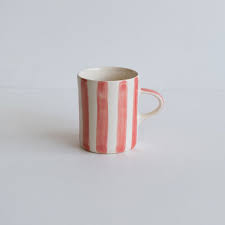 Musango Demi Candy Stripe Mug - Rose