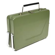 Portable Suitcase BBQ - Khaki Green