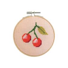 Cotton Clara - Cherry Cross Stitch Kit