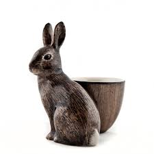 Quail Ceramics - Wild Rabbit with an Egg Cup