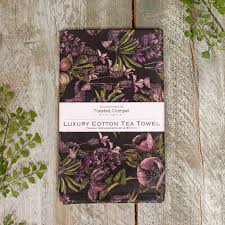 Toasted Crumpet Mulberry Noir Tea Towel