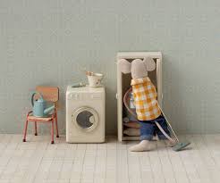 Maileg Mouse Washing Machine - Off White