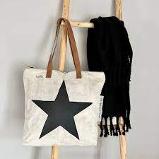 Liefe NL Black Star Shopper Bag