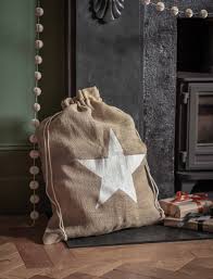 Christmas Sack With Star Print