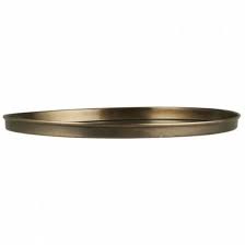 Extra Large Brass Look Candle Tray - D22cm