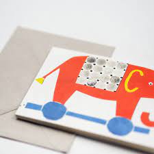 Fold Out Card - Elephants