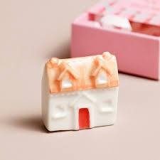 Tiny Matchbox Ceramic Token - House