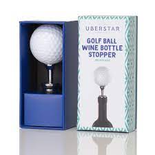 Golf Ball Wine Bottle Stopper
