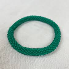 Teku Glass Bead Tube Bracelet - mix & match colours