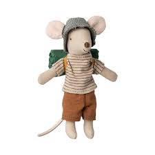 Maileg Hiker Mouse Big Brother - Brown Stripes