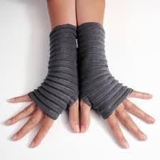 Wristees Fingerless Gloves - Charcoal Grey