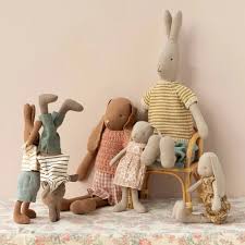 Maileg Classic Chocolate Brown Bunny Knitted Shirt & Skirt
