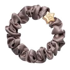 byEloise Gold Star Silk Scrunchie - Iced Latte