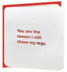 Funny Card - Shave Legs