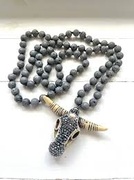 Buffy Necklace - Grey