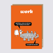 Modern Toss Funny Card - Work Biscuits