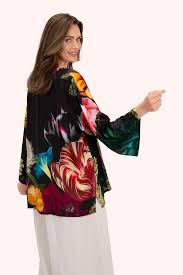 Powder Mid-Length Kimono - Opulant Florals