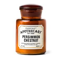 Apothecary Glass Jar Candle - Persimmon Chestnut