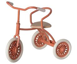 Maileg Mouse Abri a Tricycle - Coral