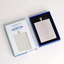 Stainless Steel 3oz Slim Hip Flask